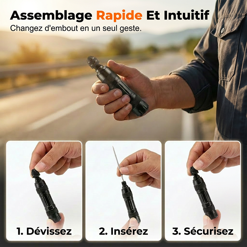 Bandenreparatieset voor Lekke Banden – Compact en Eenvoudig te Gebruiken
