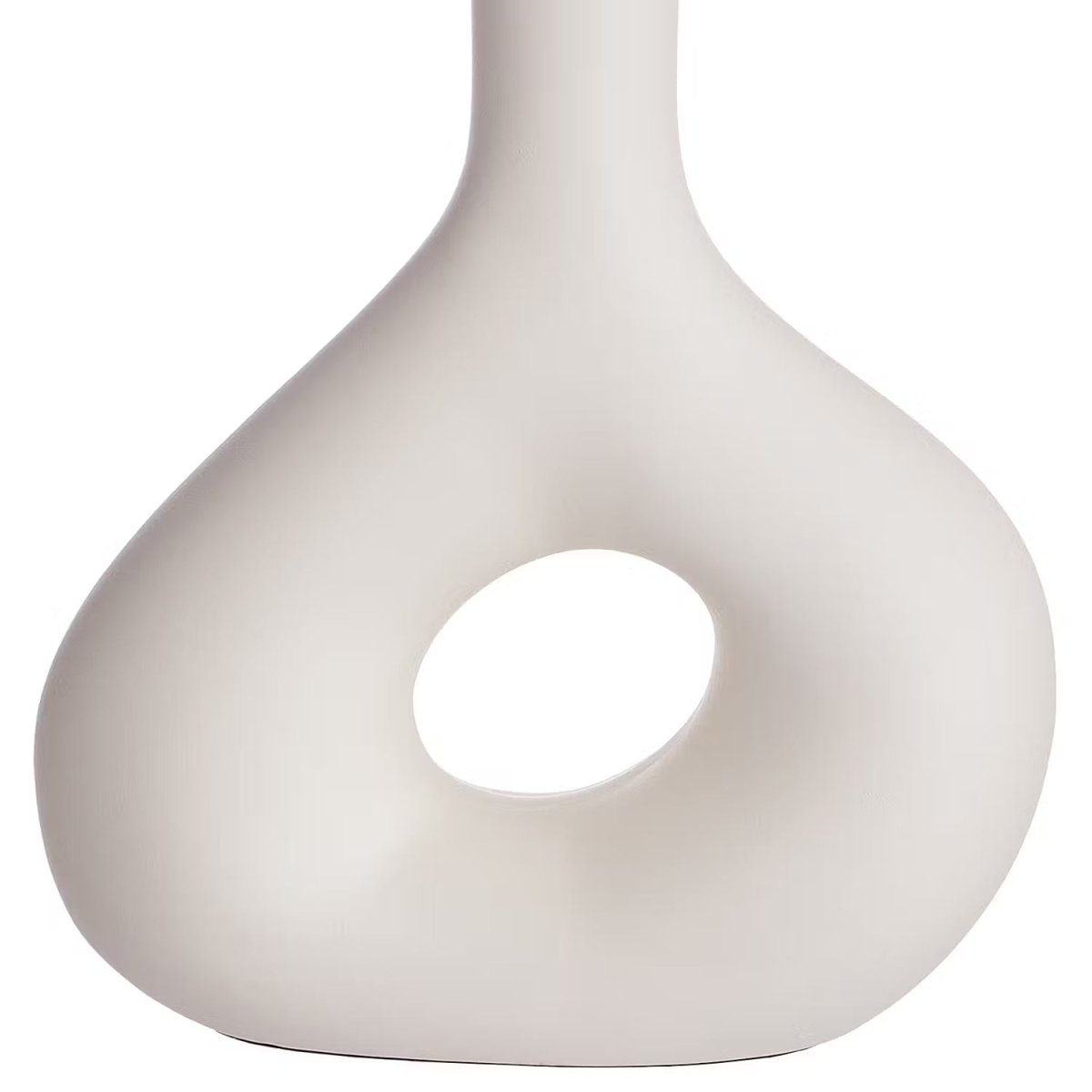 Tafellamp met keramische voet en stoffen kap – Industrieel Design