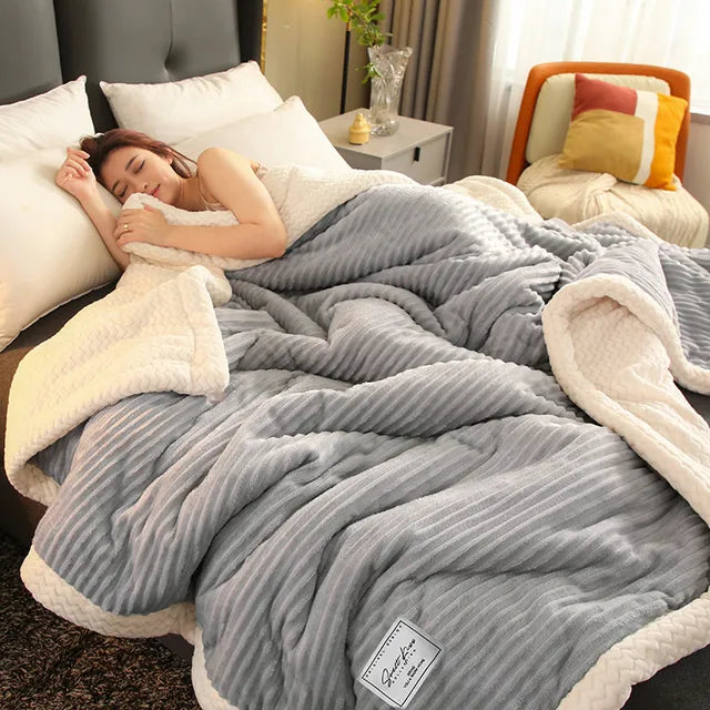 Fleece deken tweepersoons 150x200 cm – warm en zacht