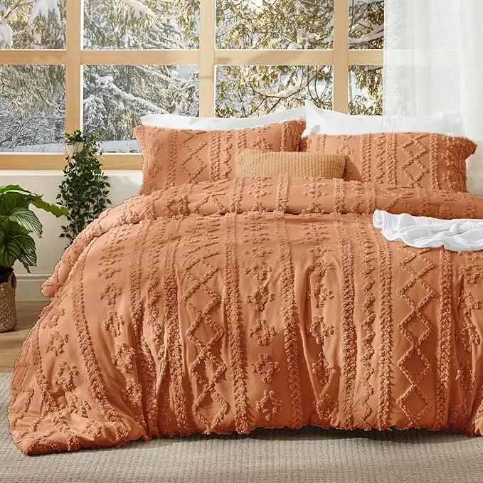 Getuft Boho Beddengoed Set – zachte deken voor elk seizoen
