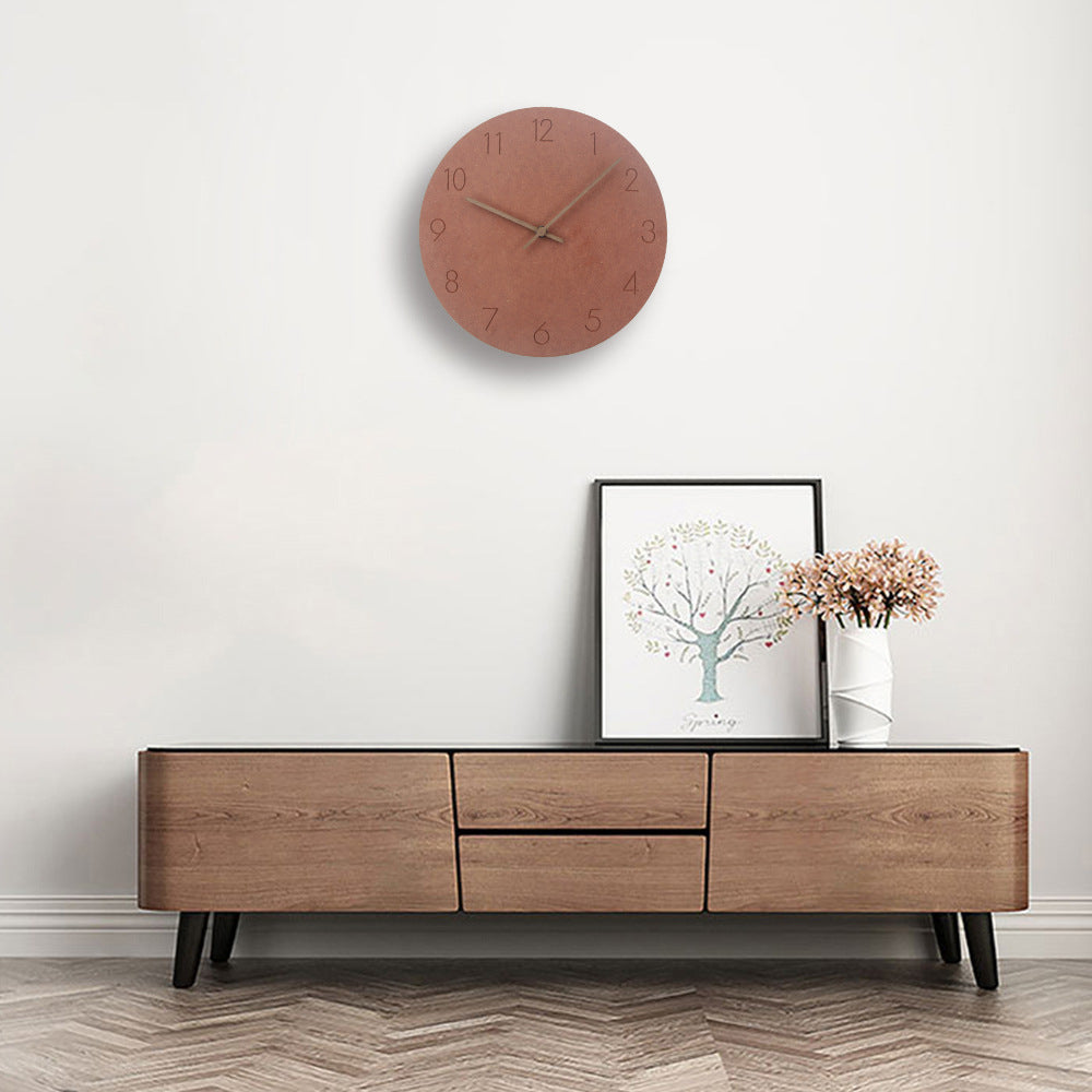 Minimalistische wandklok – geruisloos en modern voor de woonkamer