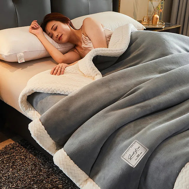 Fleece deken tweepersoons 150x200 cm – warm en zacht