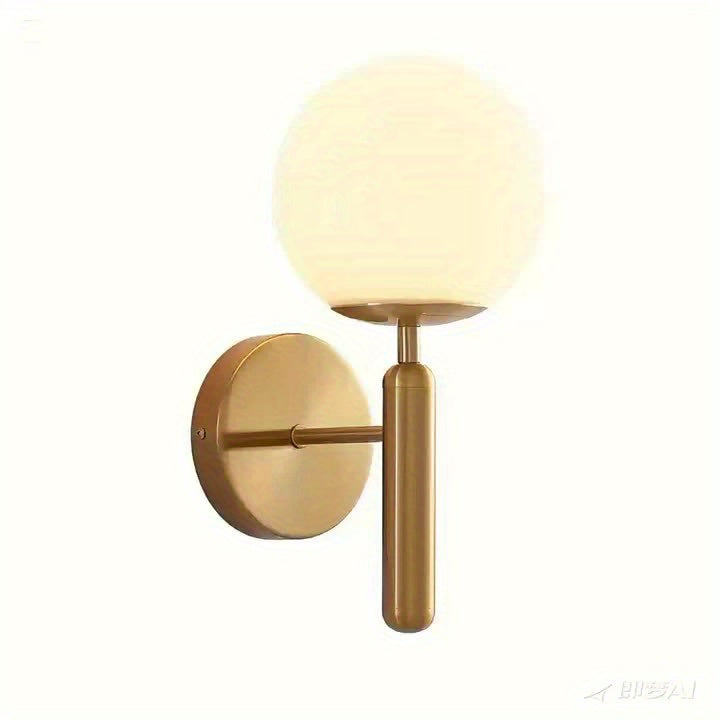 Glazen wandlamp met bolvorm voor een elegante sfeer