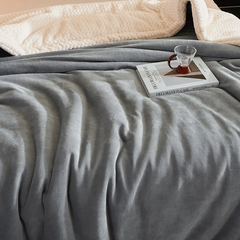 Fleece deken tweepersoons 150x200 cm – warm en zacht