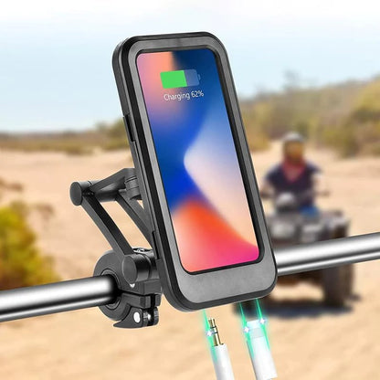 Waterdichte Fiets Telefoonhouder met Draadloos Opladen 15W