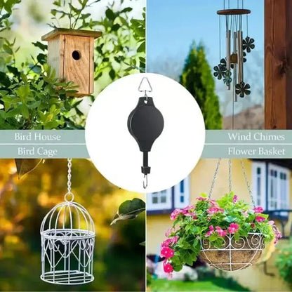 Katrolsysteem voor Hangende Planten met Plafondmontage – Draagt 3 kg