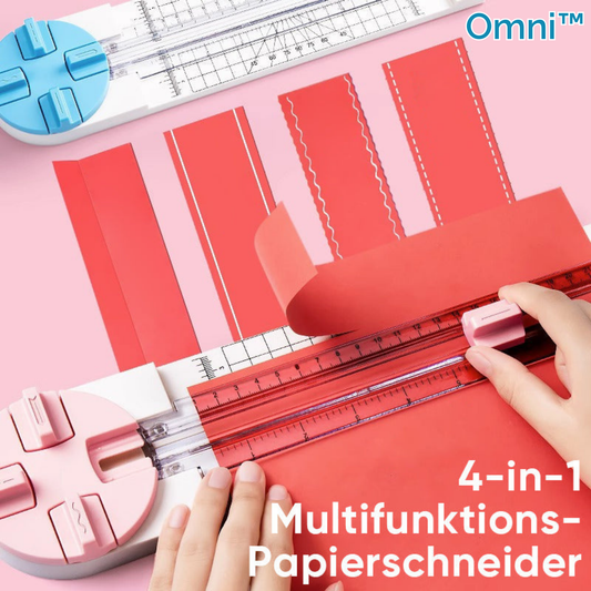 4-in-1 Papiersnijder voor Rechte Sneden, Rondingen & Vouwlijnen