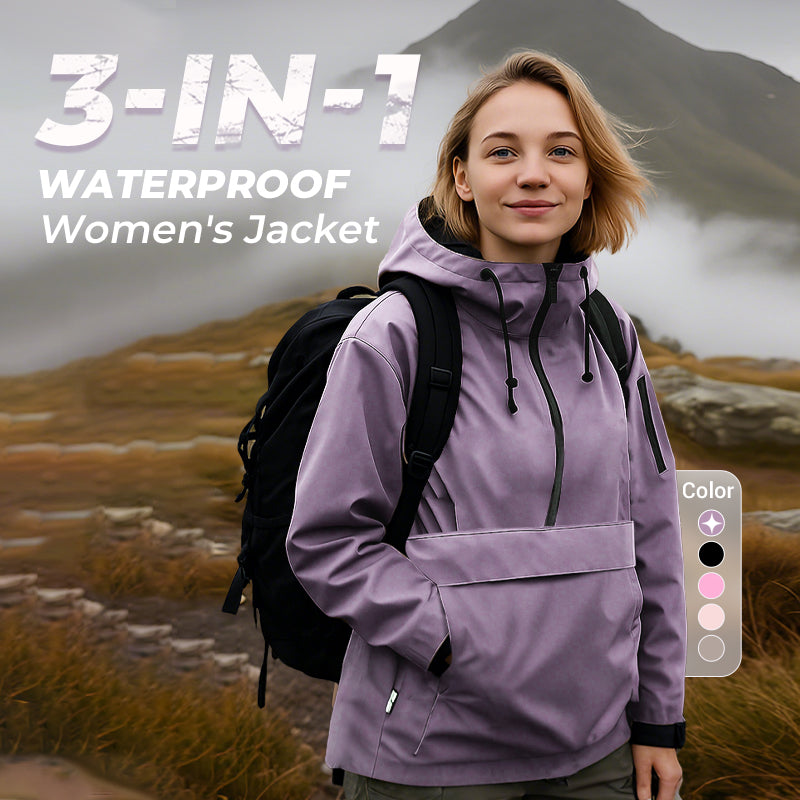 Waterdichte damesbuitenjack – Regen, wind en kou