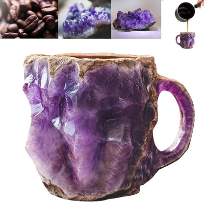 Handgemaakte Koffiekop van Mineraalsteen – Jaspis, Onyx of Kwarts