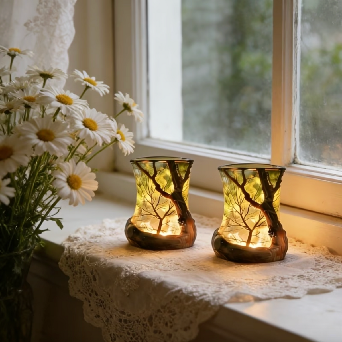 LED-sfeerlamp met boomschaduwprojectie voor thuis