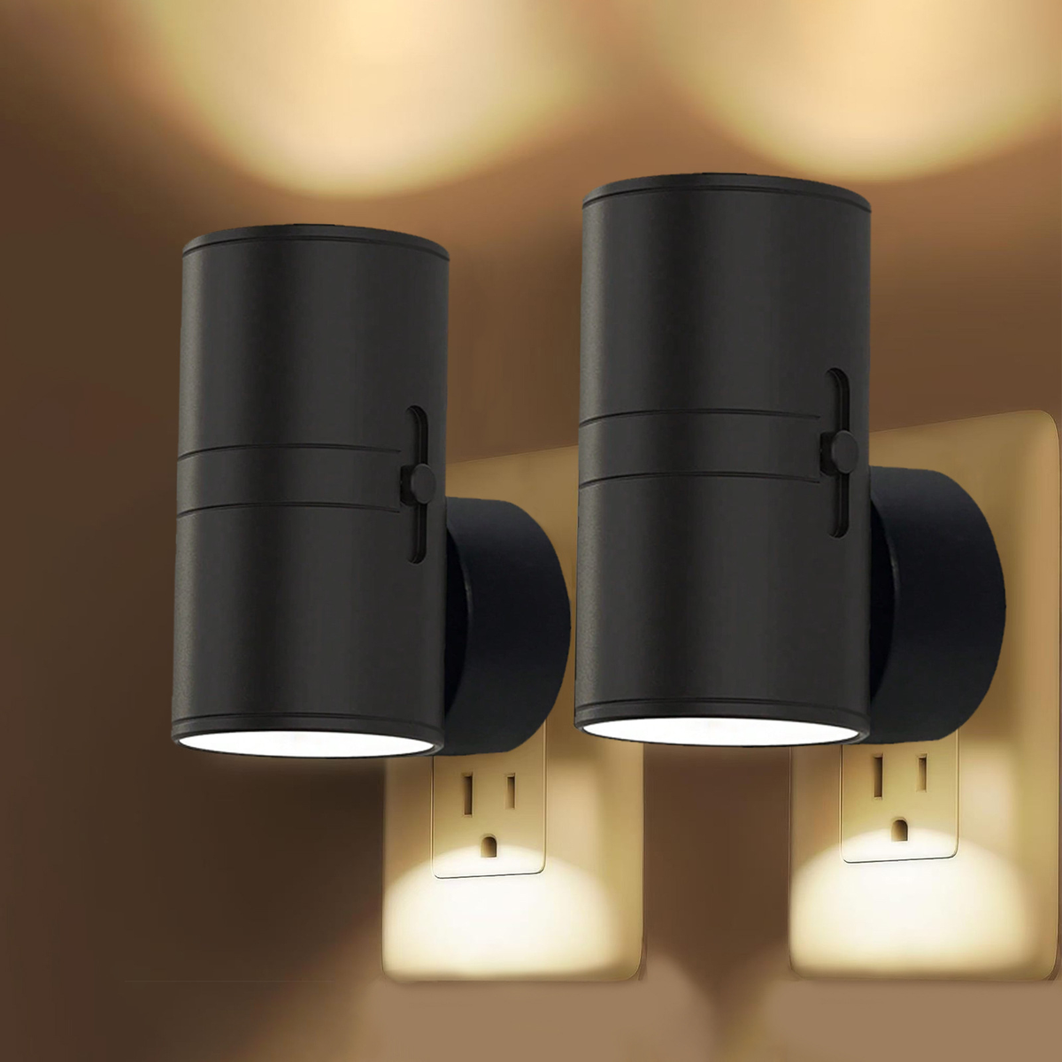 Dimbaar LED-Nachtlampje voor Stopcontact – Warmwit Licht