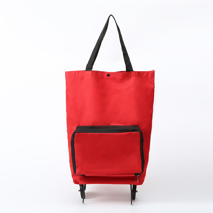 Opvouwbare Boodschappentrolley met Wielen – 2-in-1 Tas en Trolley