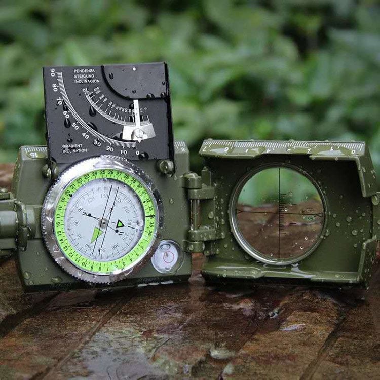 Militair Kompas met Hellingsmeter voor Wandelen en Bergbeklimmen