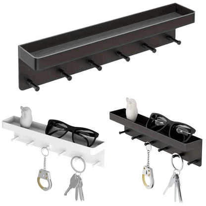 Wandplank met Haken en Legvak voor Gang, Keuken en Badkamer
