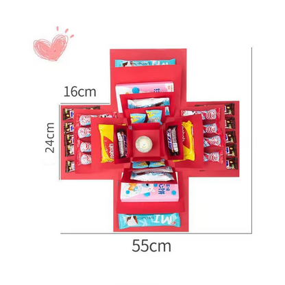 5-Laags Explosiedoos voor Foto's en Cadeaus – DIY Verrassingsdoos