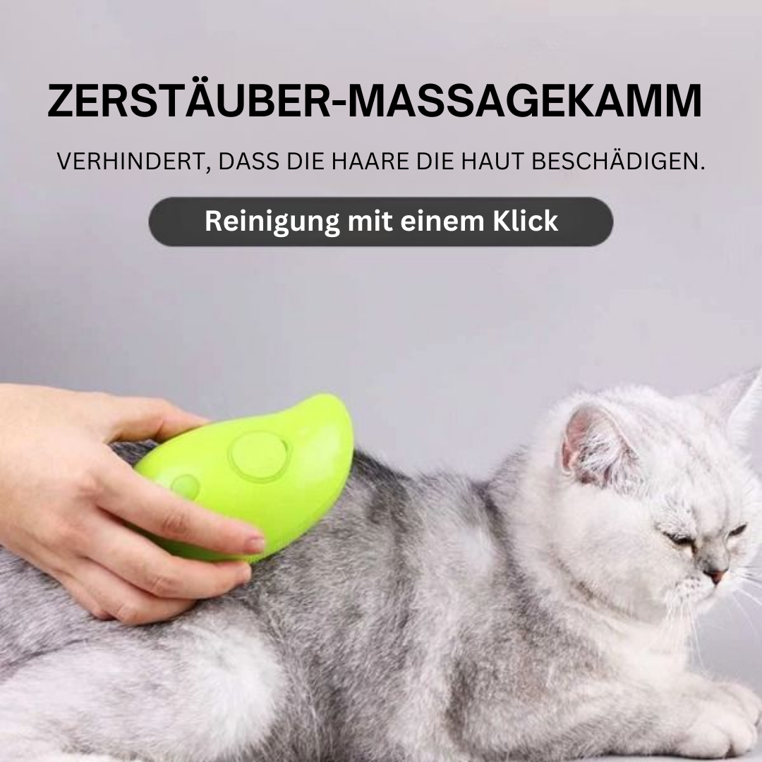 Massagekam met Sproeifunctie voor Honden en Katten – Vachtverzorging
