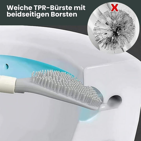 Hygiënische WC-borstel met Ingebouwde Reinigingsmiddelendispenser
