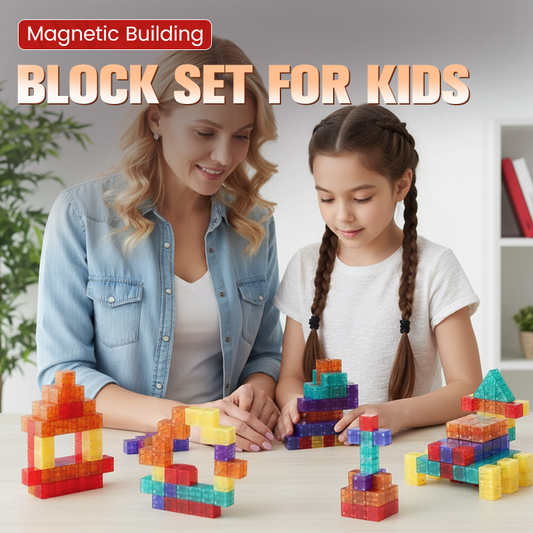 Magnetisch Constructiespeelgoed met Transparante Bouwstenen voor Kinderen