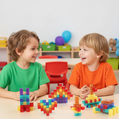 Magnetisch Constructiespeelgoed met Transparante Bouwstenen voor Kinderen