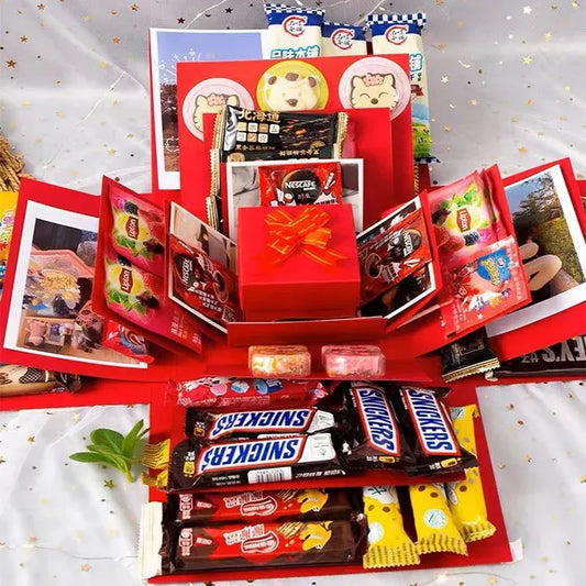 5-Laags Explosiedoos voor Foto's en Cadeaus – DIY Verrassingsdoos