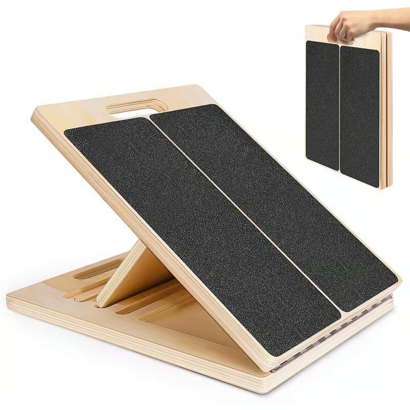 Houten Schuine Plank voor Stretching, Balans en Flexibiliteit