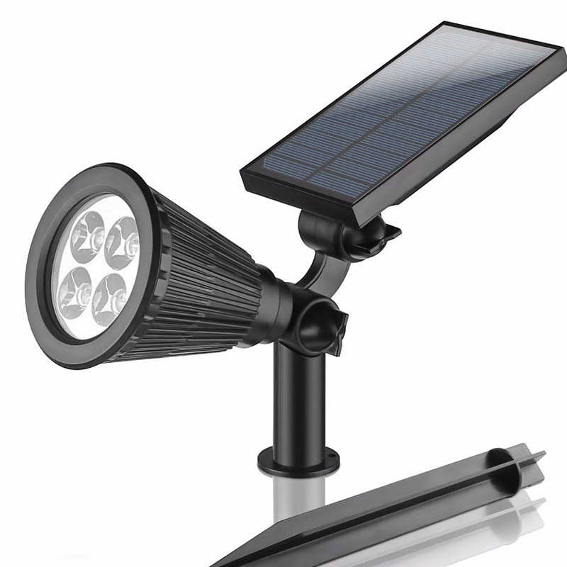Zonne-energie LED-buitenspot – automatische tuinverlichting zonder stroom