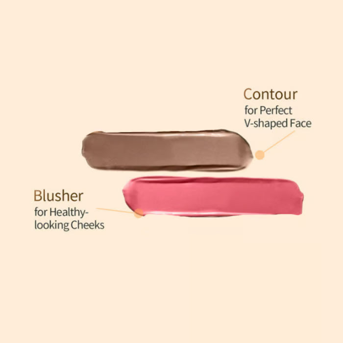 Contour & Blush Duo Pen met Ingebouwde Applicator voor een Stralende Teint