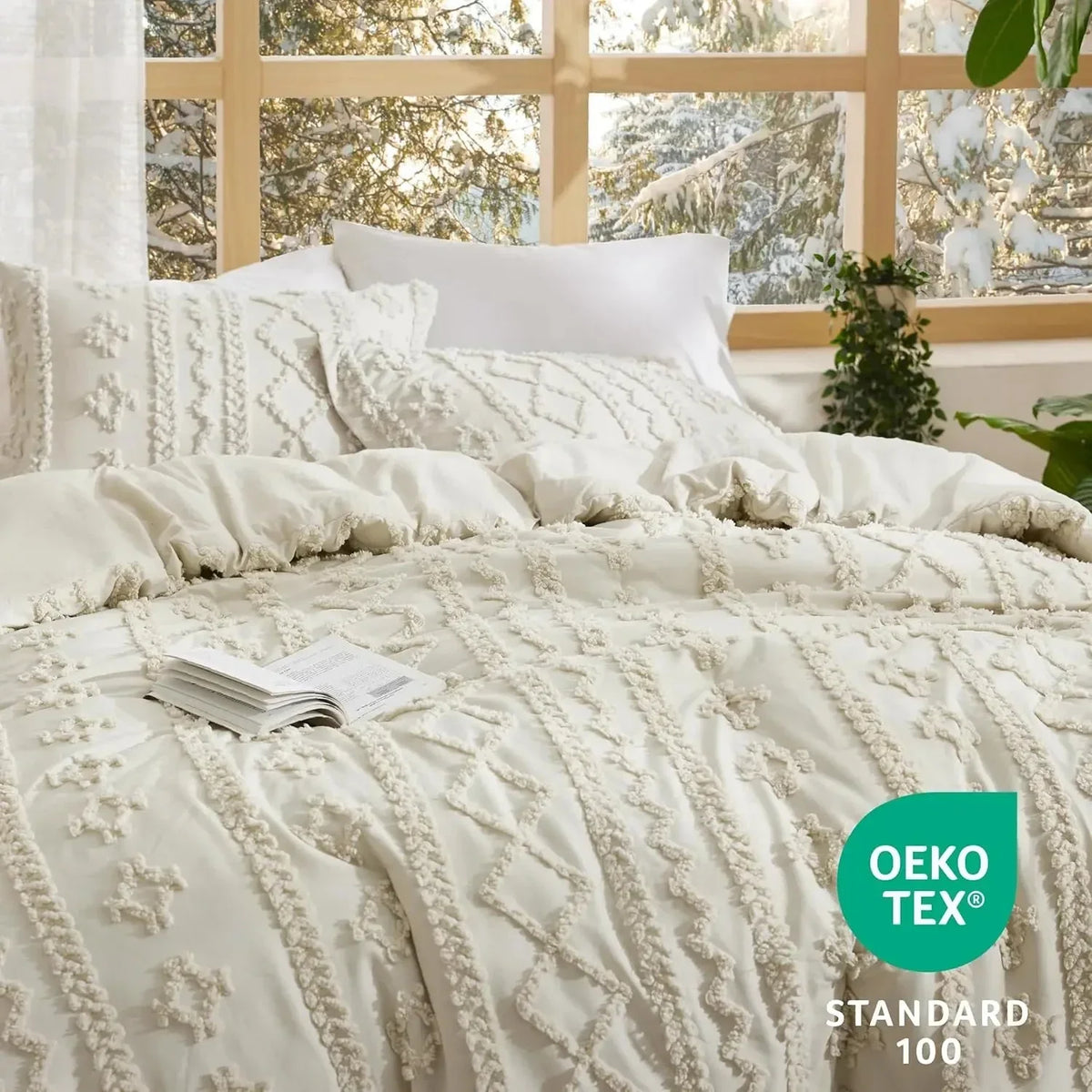 Getuft Boho Beddengoed Set – zachte deken voor elk seizoen