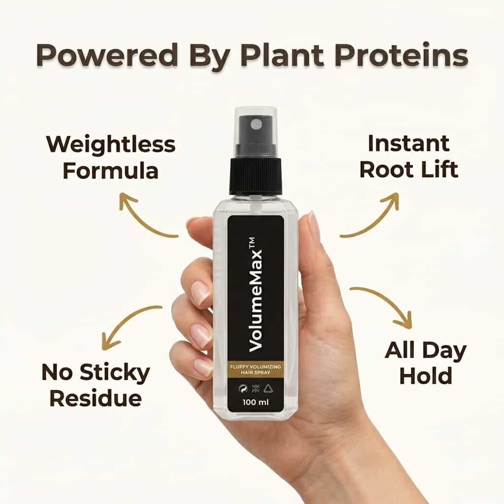 Volumespray voor Fijn Haar met Plantaardige Proteïnen en Keratine