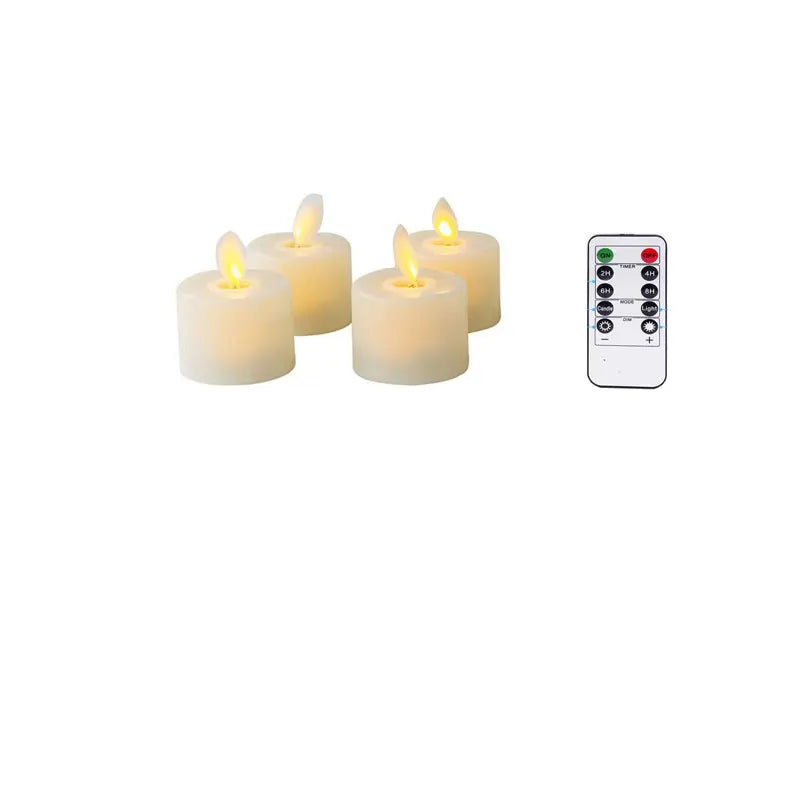LED Kaarsenset met afstandsbediening en timer – vlamvrij