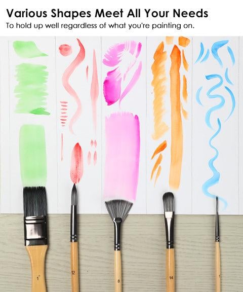 Professionele Penselenset 24 Stuks met Paletmes – Acryl, Aquarel & Olieverf