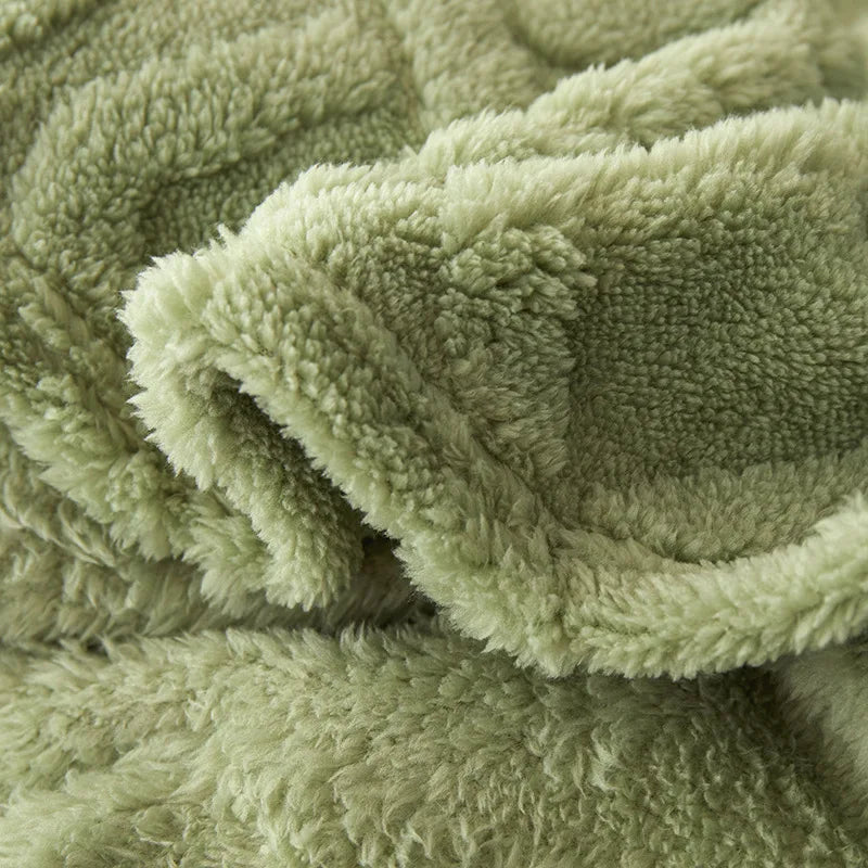Keerpuntdeken Lamswol Flanel – aan beide zijden verwarmende knuffeldeken