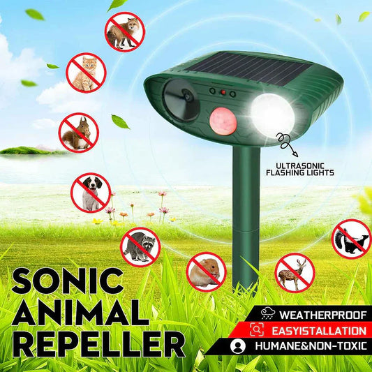 Ultrasoon Dierenafweer op Zonne-energie voor Tuin en Terras