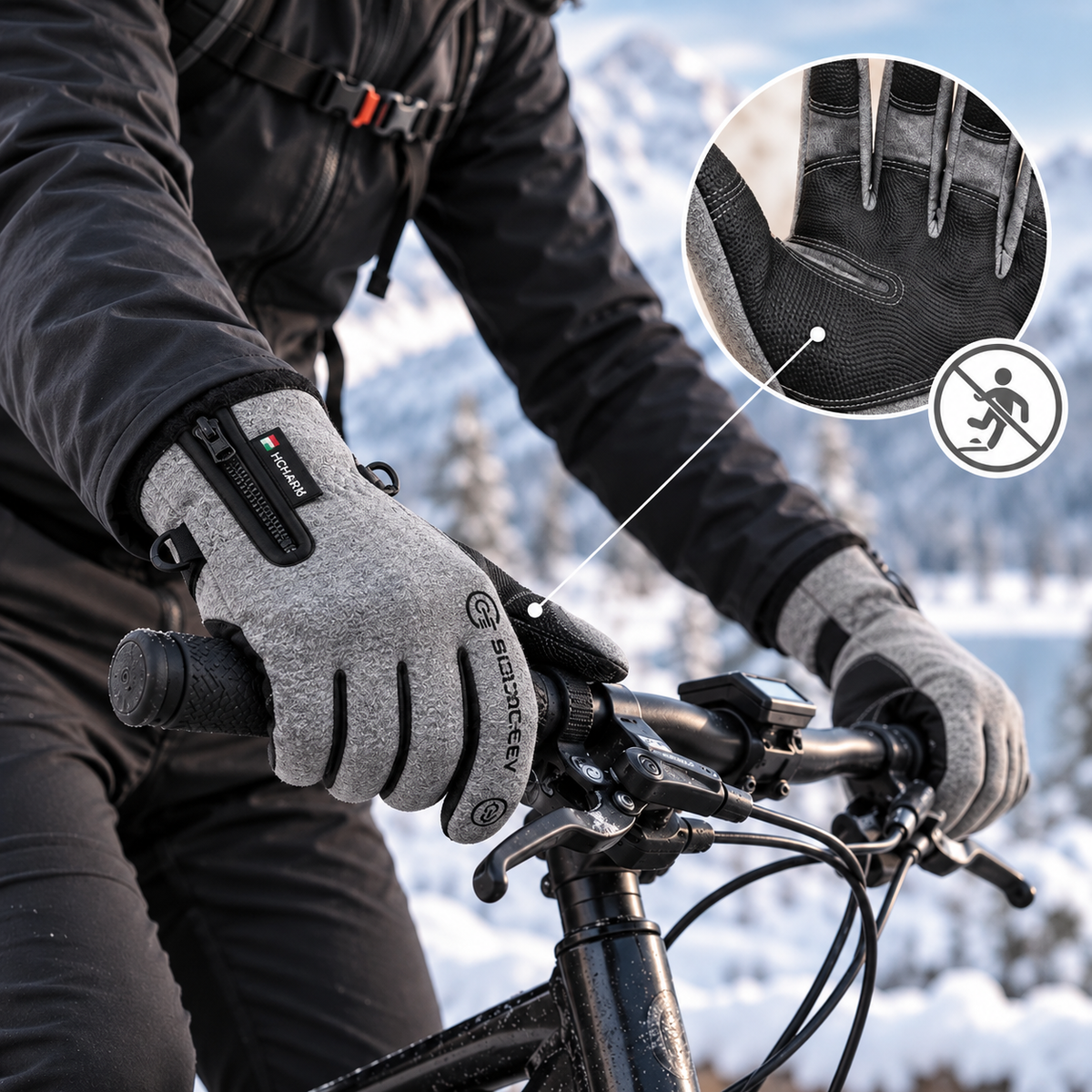 Waterdichte thermohandschoenen met touchscreen – winter