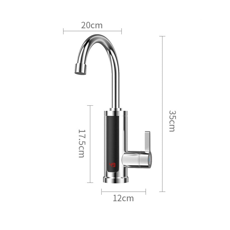 Keukenkraan met direct kokend water en LED-temperatuurweergave