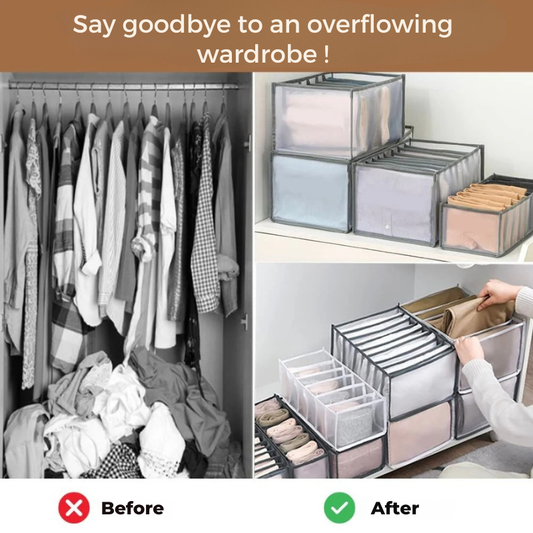 Modulaire Ladenorganizer voor Kleding – Opvouwbaar Opbergsysteem
