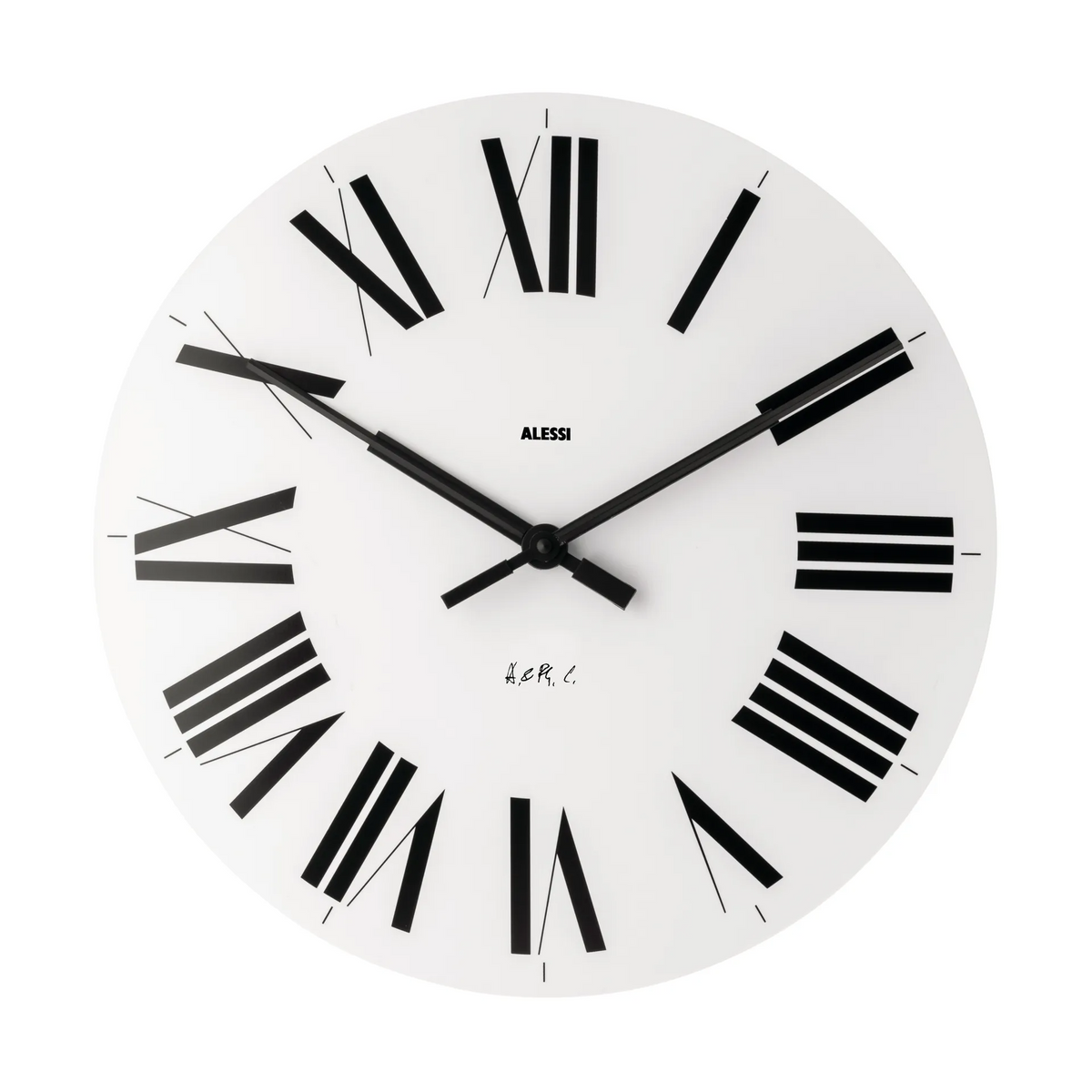 Wandklok met Romeinse cijfers – minimalistisch Italiaans design