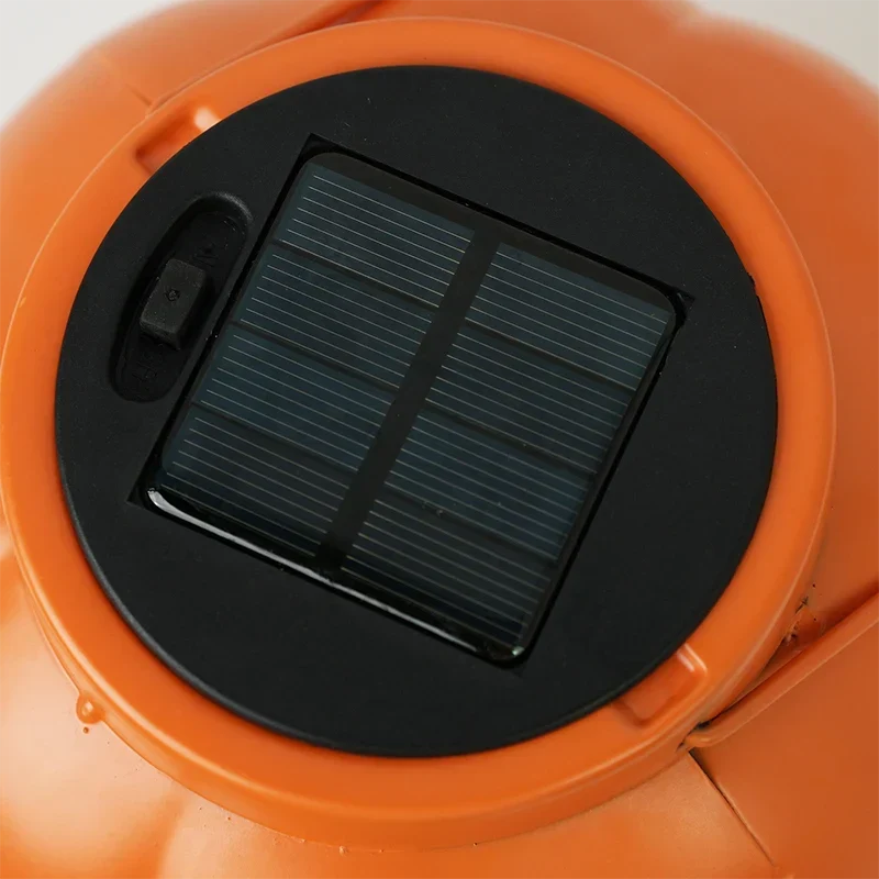 Solarlantaarn met pompoenvorm – sfeervolle tuinverlichting op zonne-energie