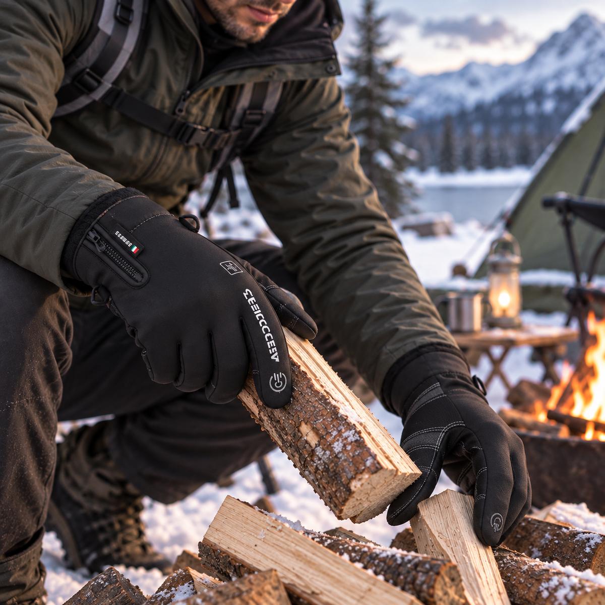 Waterdichte thermohandschoenen met touchscreen – winter
