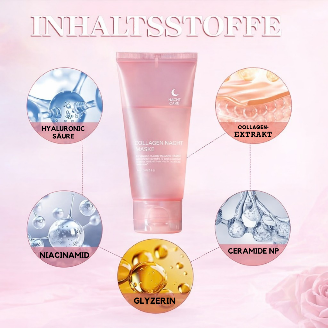 Collageen Nachtmasker met Hydrogel – Intensieve Hydratatie tijdens de Slaap