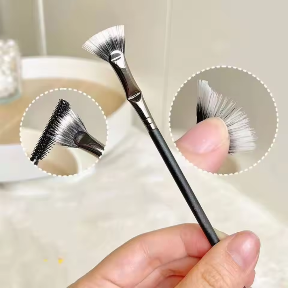 Waaiervorming Wimperborsteltje met Gebogen Kop voor Gespreide Wimpers