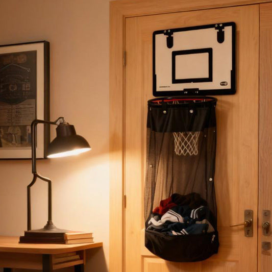 Basketbal Wasmand voor aan de Deur of Muur – Speels & Ruimtebesparend
