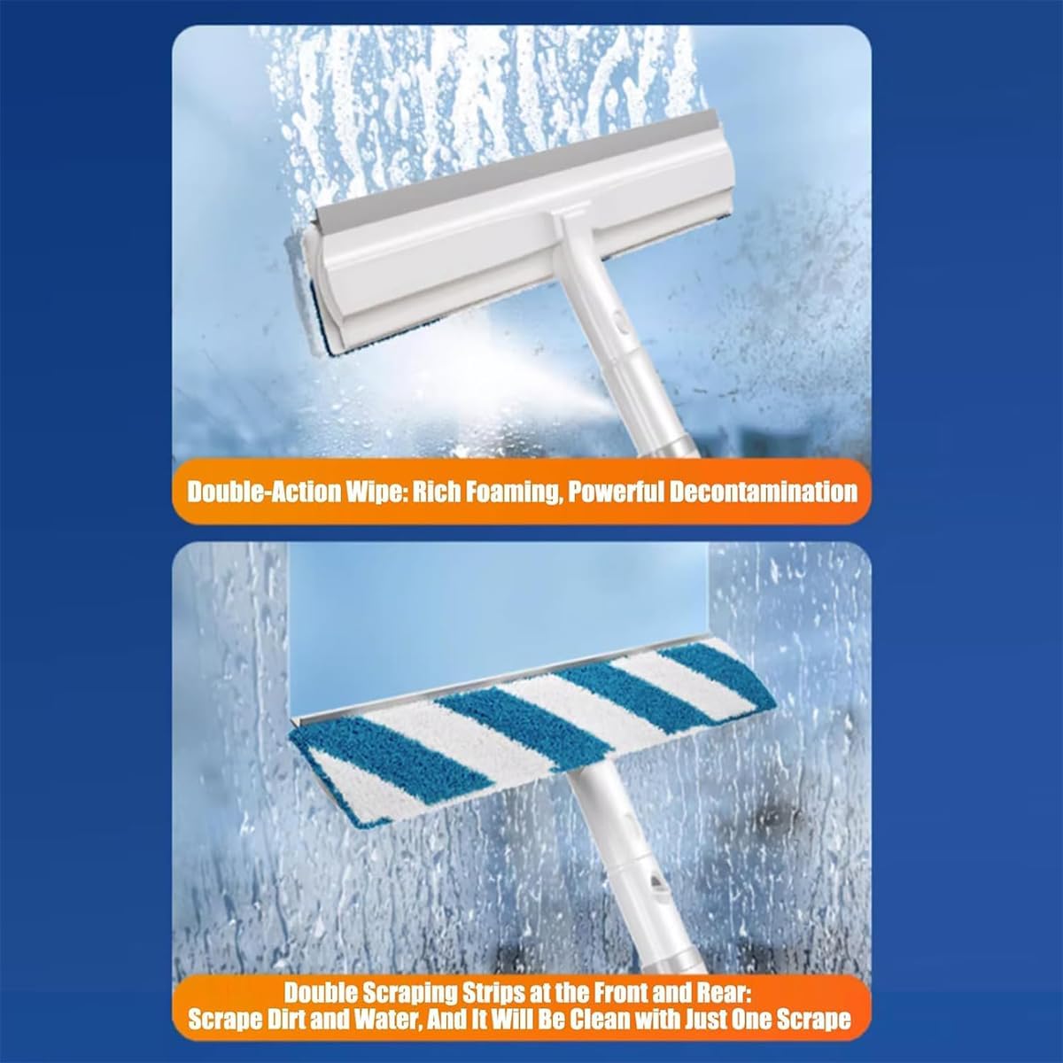 Ramenreiniger met Telescoopsteel – Streepvrij Ramen Wassen zonder Ladder
