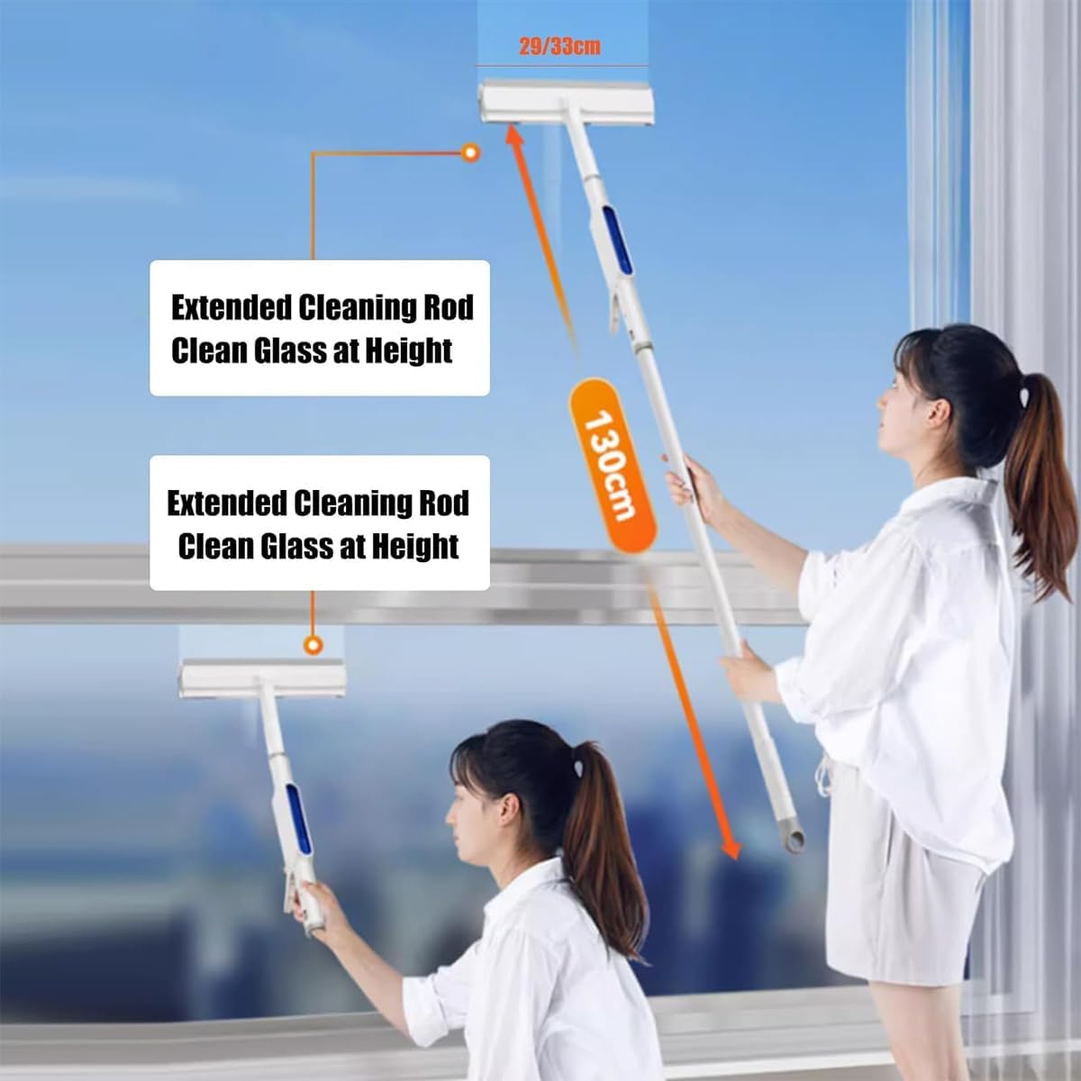 Ramenreiniger met Telescoopsteel – Streepvrij Ramen Wassen zonder Ladder