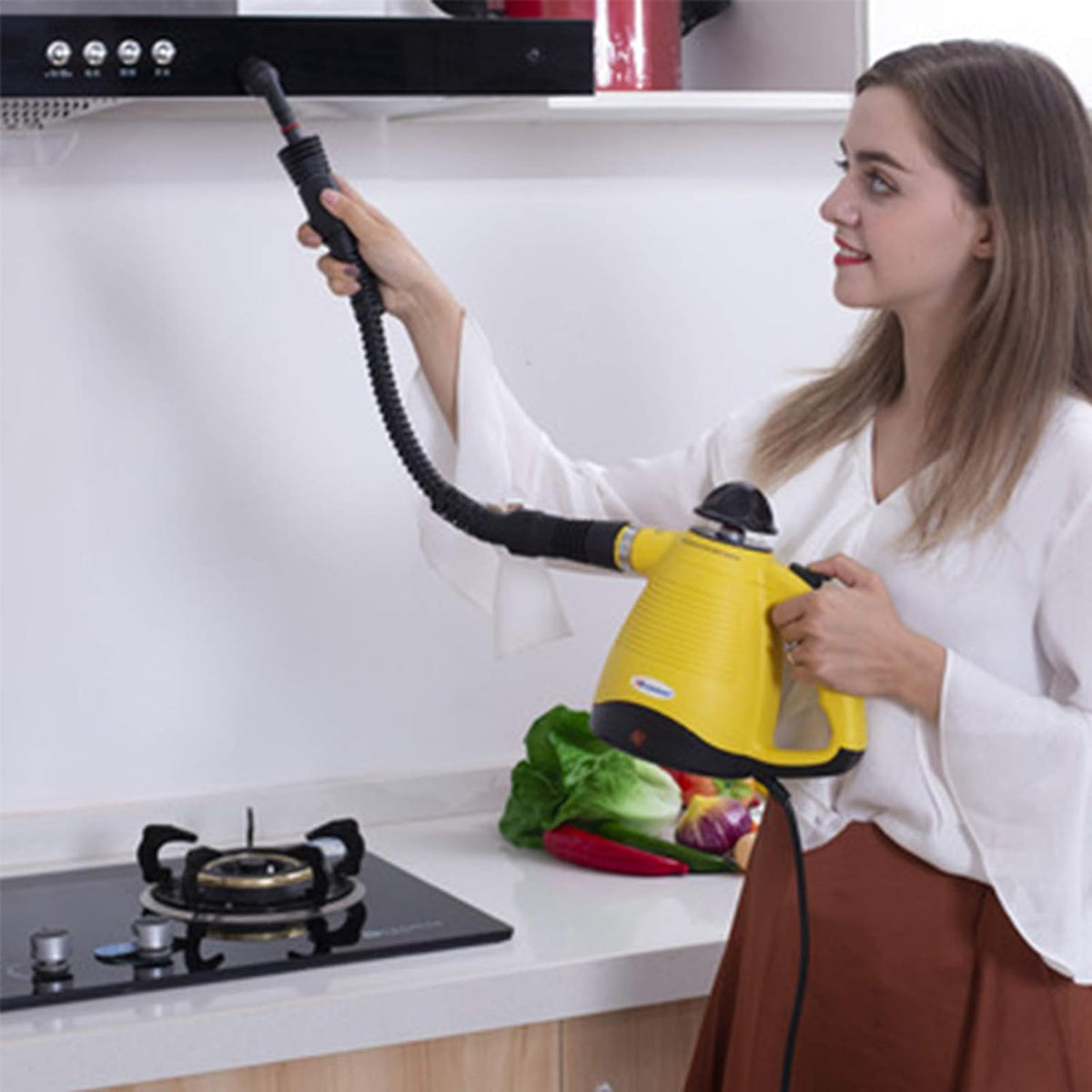 Multifunctionele Stoomreiniger 1000W met 8 Opzetstukken – Chemievrij