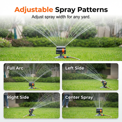 Verstelbare Tuinsprinkler met Ingebouwd Vuilfilter voor Gazonbewatering