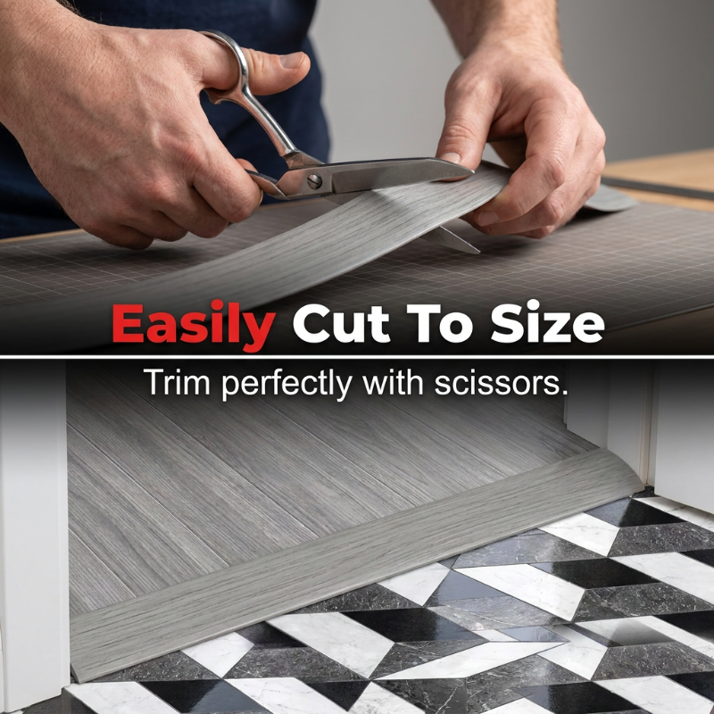 Zelfklevend Vloerovergangsprofliel van Flexibel Soft-PVC – Zonder Boren