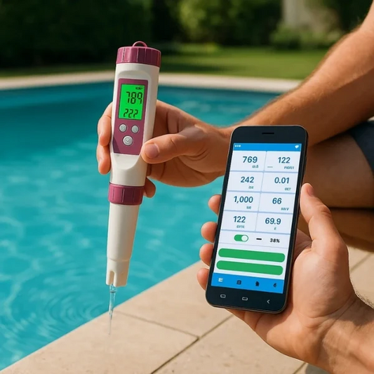 7-in-1 Digitale Waterkwaliteitsmeter met Bluetooth voor Zwembad en Aquarium