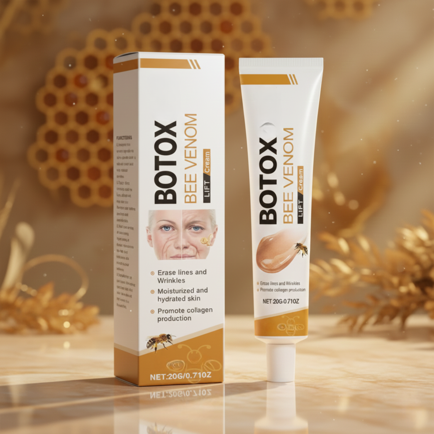 Bijengif Anti-Aging Crème voor Strakke & Gladde Huid