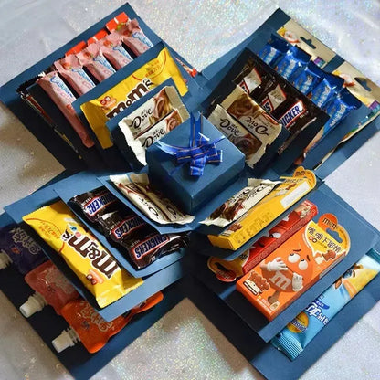 5-Laags Explosiedoos voor Foto's en Cadeaus – DIY Verrassingsdoos